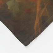 Treten Walker Coonhound im Herbst Leaves Fall Fleecedecke (Ecke)