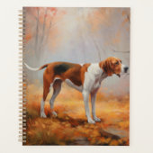 Treten Walker Coonhound im Herbst Leaves Fall Planer (Vorderseite)