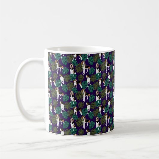 Treten Walker Coonhounds tropical Kaffeetasse (Links)