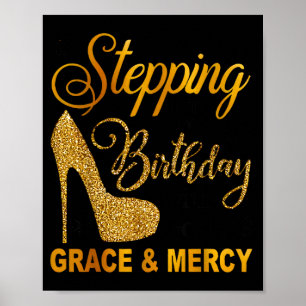 Treten zum Geburtstag mit Gottes Gnade und Barmher Poster