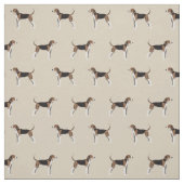 Tretender Walker Coonhound Hund bräunlich Stoff (Muster)