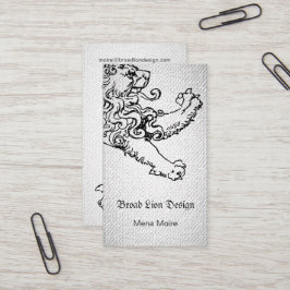 Tretenlöwe Texturblick Visitenkarte