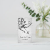 Tretenlöwe Texturblick Visitenkarte (Stehend Vorderseite)