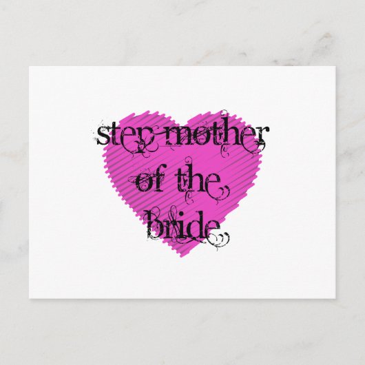 Tretmutter der Braut Postkarte (Vorderseite)