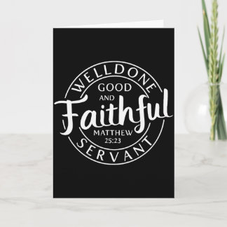 Treu erfundener guter und treuer Diener Matthäus 2 Karte