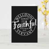 Treu erfundener guter und treuer Diener Matthäus 2 Karte (Gelbe Blume)