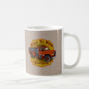 Treu Feuerwehrmann-Feuerwehrauto-Tasse Kaffeetasse