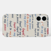 Treu meinem Frieden iPhone-Hüllen 16 Case-Mate iPhone Hülle (Rückseite (Horizontal))
