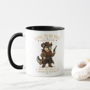 Treu Meinem Rudel Cowboy Wolf Tasse Western Spir