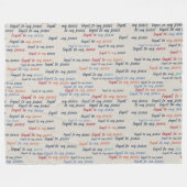 Treu meiner Friedens-Fleece-Decke Fleecedecke (Vorderseite (Horizontal))