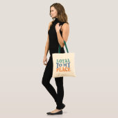 Treu meiner Friedens-Tasche Tragetasche (Vorderseite (Model))