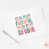 Treu und so gut | Christlich Worship Sticker (Umschlag)