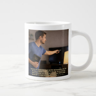 Treu zu leben genügt Jumbo-Tasse