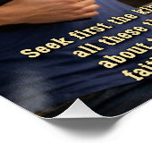 Treu zu leben genügt poster (Ecke)