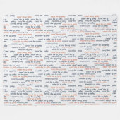 Treu zu meinen Friedens-Fleece-Decken Fleecedecke (Vorderseite (Horizontal))