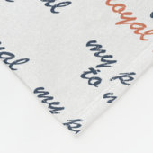 Treu zu meinen Friedens-Fleece-Decken Fleecedecke (Ecke)