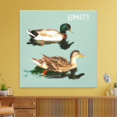 Treue der Enten Leinwanddruck (Insitu (Wohnzimmer))