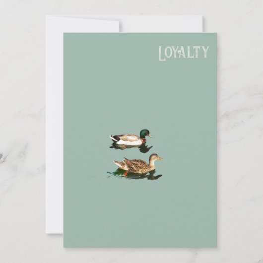 Treue der Enten Save The Date (Vorderseite)