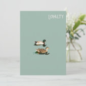 Treue der Enten Save The Date (Stehend Vorderseite)