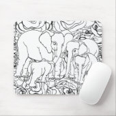 Treue Elefanten Mousepad (Mit Mouse)