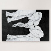 Treue Elefanten Puzzle (Horizontal)