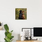 Treue Freunde Hunde-Fotografie Poster (Heimbüro)