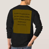 Treue Frucht des Geistes blk Langarm T-Shirt (Rückseite)
