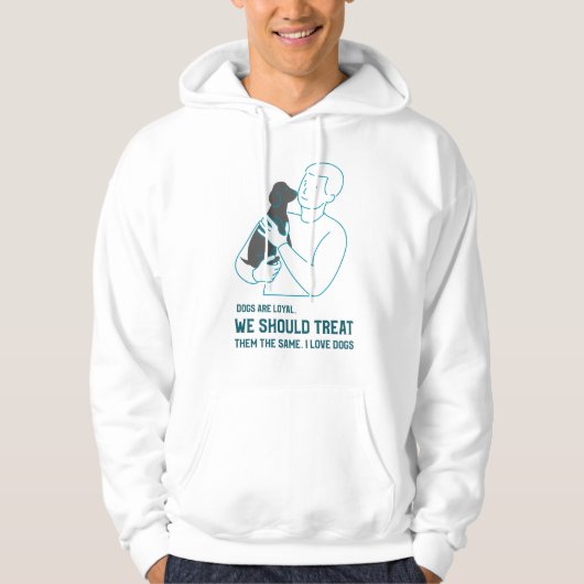treue Hunde Hoodie (Vorderseite)