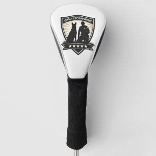 Treue jenseits von Worten Vintage K9 Polizeiabzeic Golf Headcover