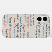 Treue meinem Frieden iPhone 16 Hüllen (Rückseite (Horizontal))