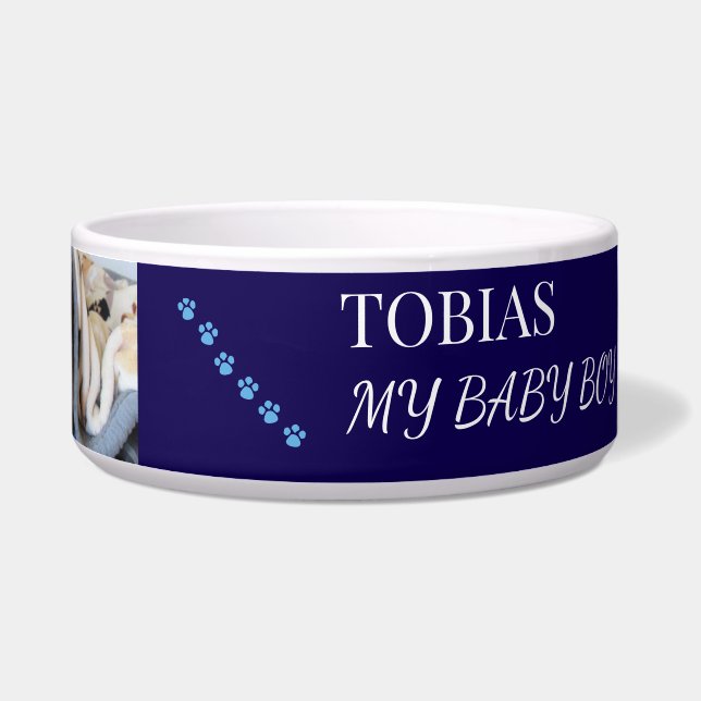 Treue Pfotenabdrücke Haustier Napf (Rechts)