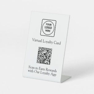 Treue-QR-Code Belohnungs-App mit individuellem F Sockelschild