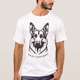 Treue wie ein Deutscher Schäferhund-Shirt - Hundel T-Shirt