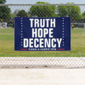 Treue zur Wahrheit | Harris Walz Blue Banner (Insitu)