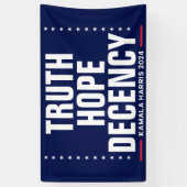 Treue zur Wahrheit | Harris Walz Blue Banner (Vertikal)