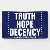 Treue zur Wahrheit | Harris Walz Blue Banner (Horizontal)