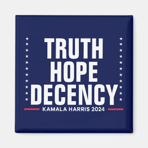 Treue zur Wahrheit Harris Walz Blue Magnet