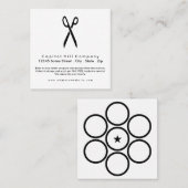 Treuehaarschere Quadrat Treuekarte (Vorne/Hinten)