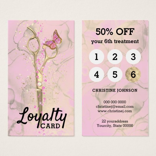 Treuekarte (Vorne & Hinten)