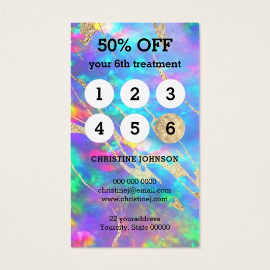 Treuekarte (Rückseite)