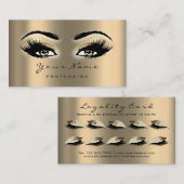 Treuekarte 10 Makeup Lashes ArtistExtension Gold (Vorne/Hinten)
