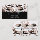 Treuekarte 6 Beauty Salon Lash Marmor Kupfer VIP (Vorne/Hinten)