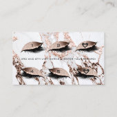 Treuekarte 6 Beauty Salon Lash Marmor Kupfer VIP (Rückseite)