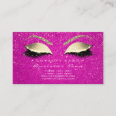 Treuekarte 6 Lashes Gold Hot Pink Crown Confetti (Vorderseite)