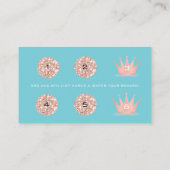 Treuekarte 6 Punch Makeup Künstler Crown Blue Rose (Rückseite)