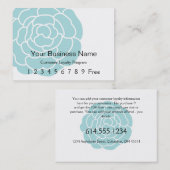 Treuekarte: Big Blue Blume Treuekarte (Vorne/Hinten)