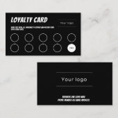 Treuekarte, Comic Spaß, beruflich schwarz Treuekarte (Vorne/Hinten)