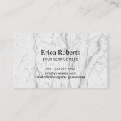 Treuekarte | Eleganter, floraler, moderner weißer (Rückseite)