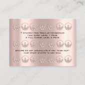 Treuekarte Ernährung Kräuterpflanzen Rose 21 Blush (Rückseite)