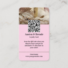 Treuekarte - Foto-zentriertes Design für Schönheit Visitenkarte